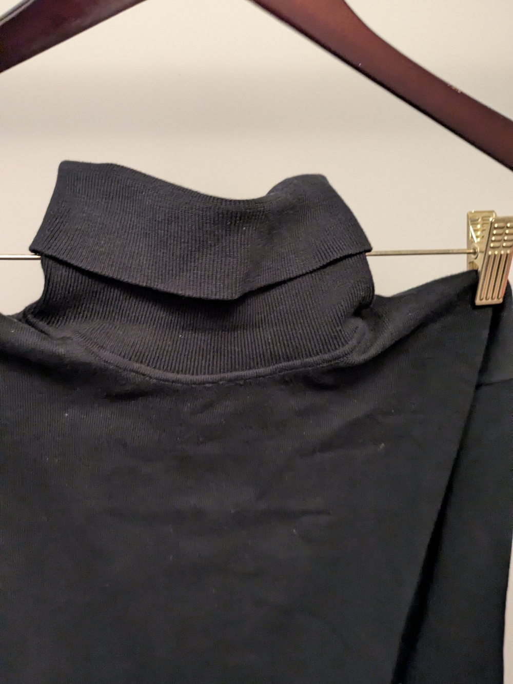 RW&CO. Black Turtleneck Sweater - Ribbed Collar